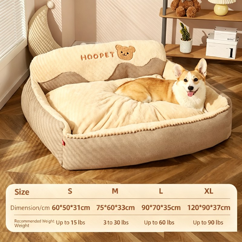 Dog kennel, warm in winter, large dog, golden hair, corgi, all-purpose pet, cat kennel, detachable and washable dog bed