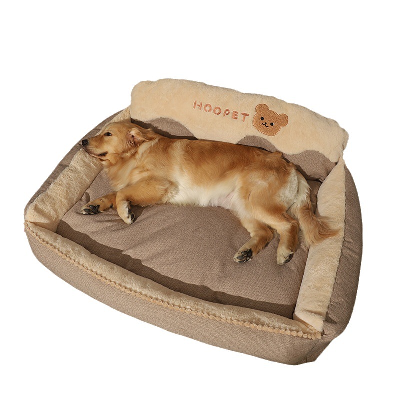 Dog kennel, warm in winter, large dog, golden hair, corgi, all-purpose pet, cat kennel, detachable and washable dog bed5