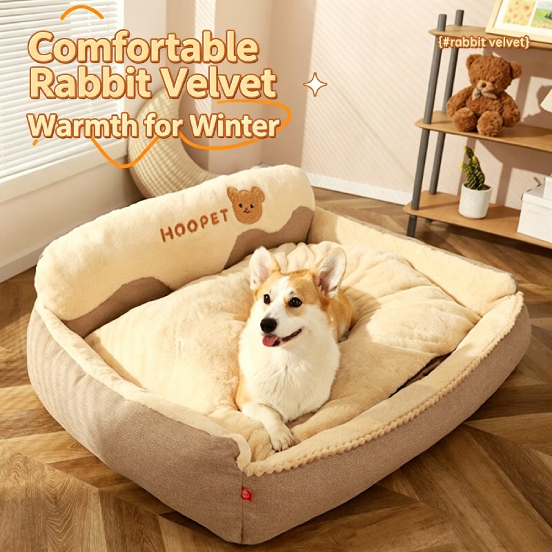 Dog kennel, warm in winter, large dog, golden hair, corgi, all-purpose pet, cat kennel, detachable and washable dog bed