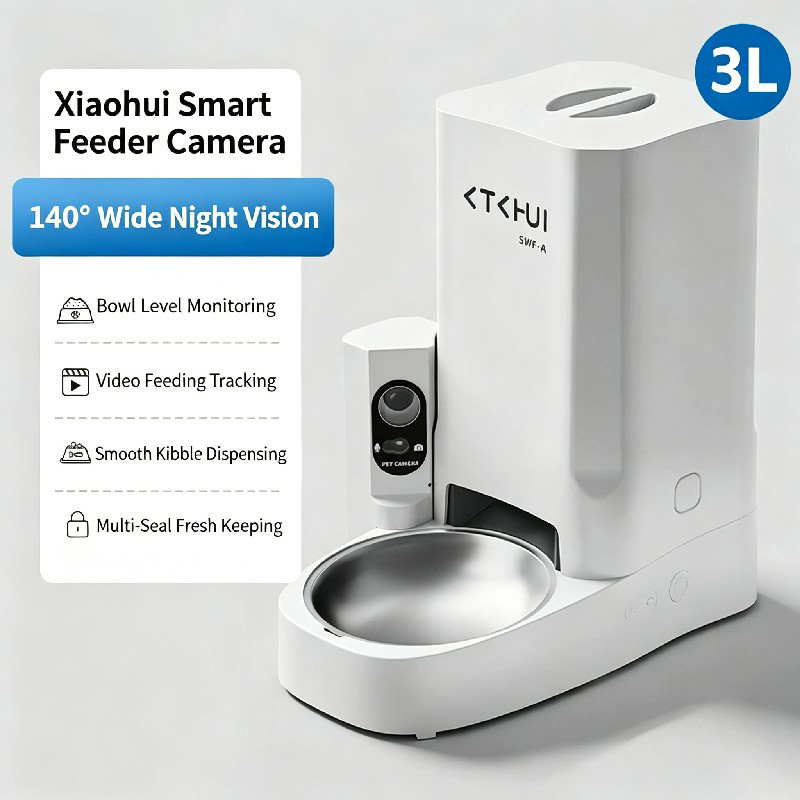 Manufacturer’s intelligent pet feeder, cat automatic feeding bowl, oversized dog food, cat food, remote video feeding machine6