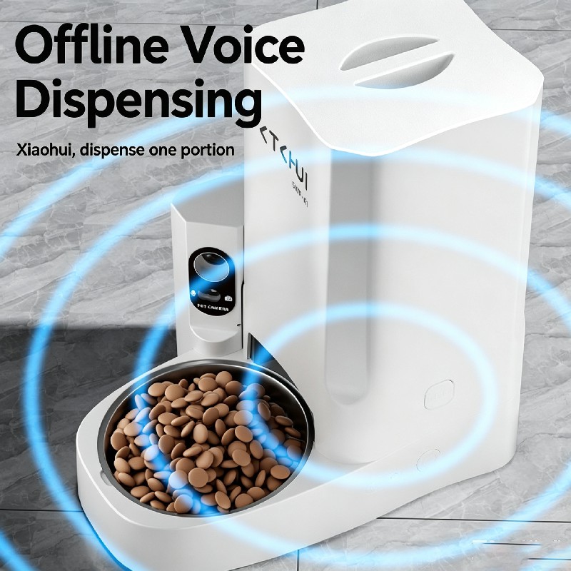 Manufacturer’s intelligent pet feeder, cat automatic feeding bowl, oversized dog food, cat food, remote video feeding machine4